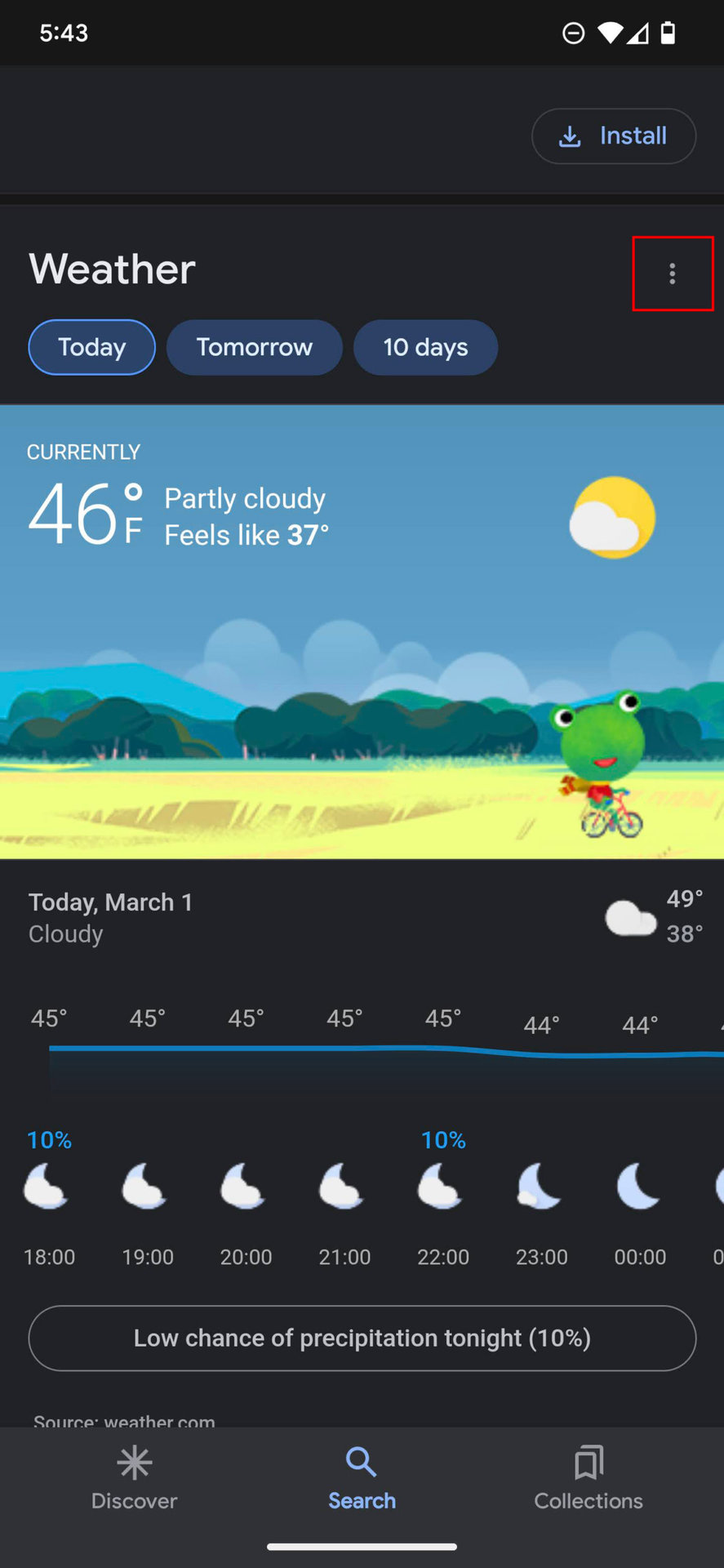 How to add weather shortcut to home screen on Android 13 2