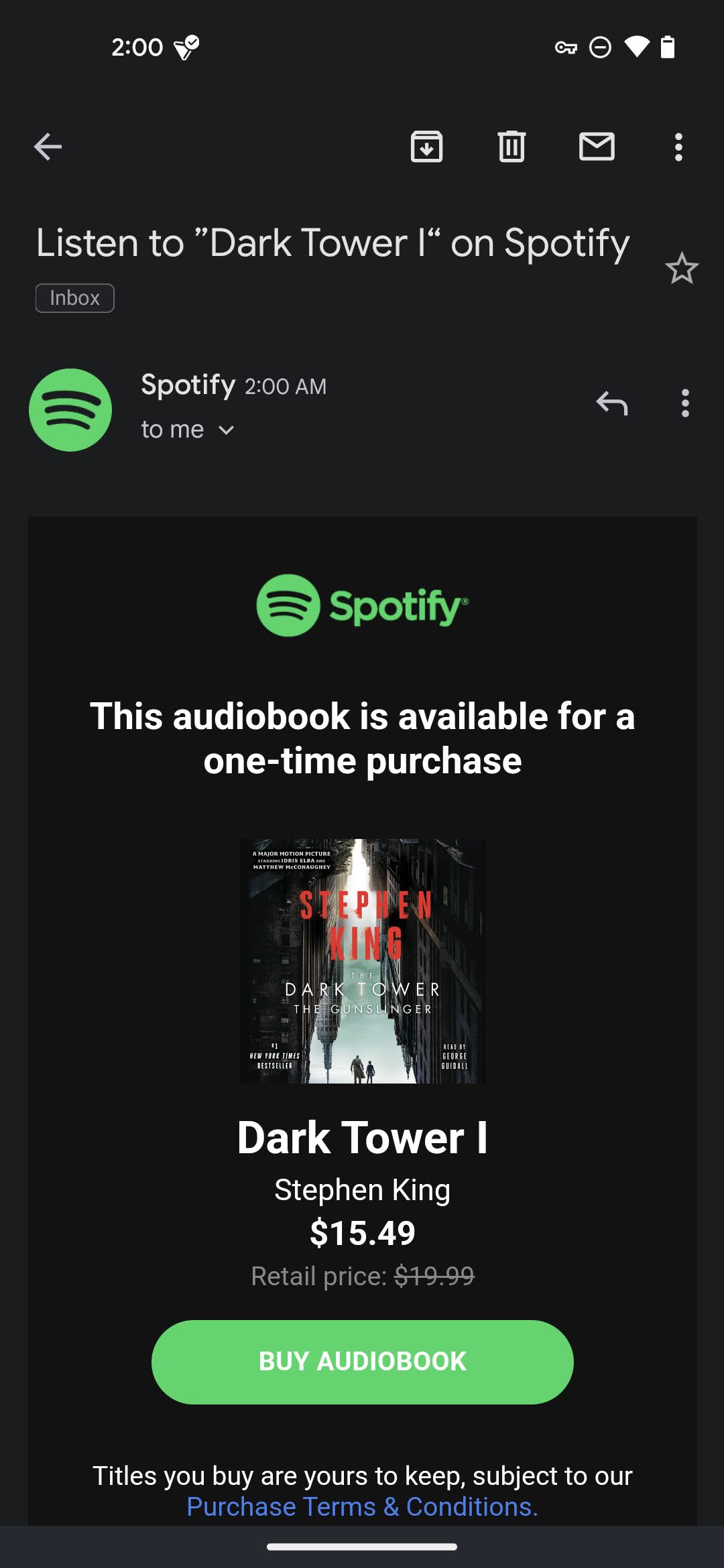 How to buy audiobook on Spotify 5