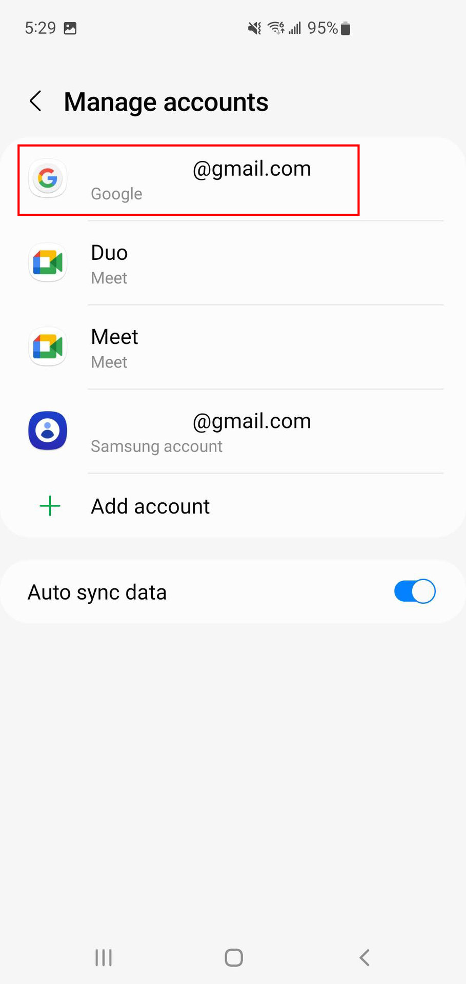 How to remove Google account from Samsung Galaxy S10 Plus 3