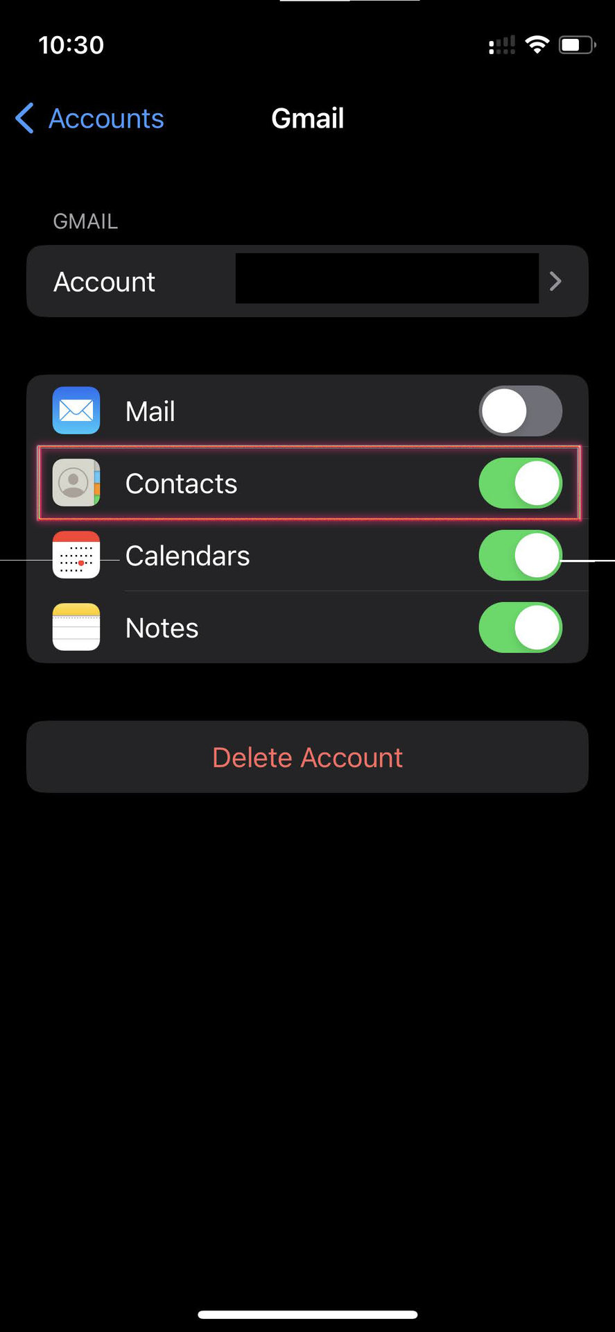 How to sync Contacts to Google on iPhone 4