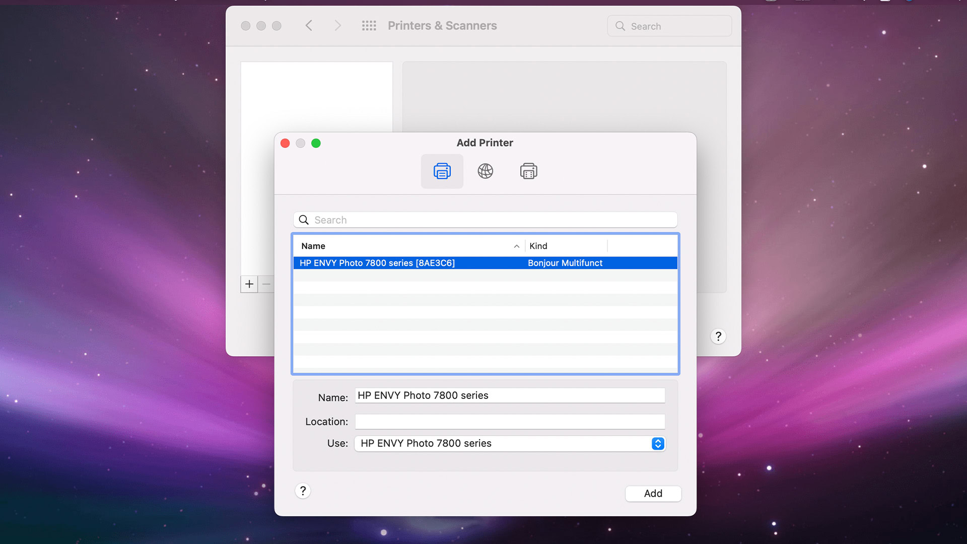 Mac Add A Printer 2
