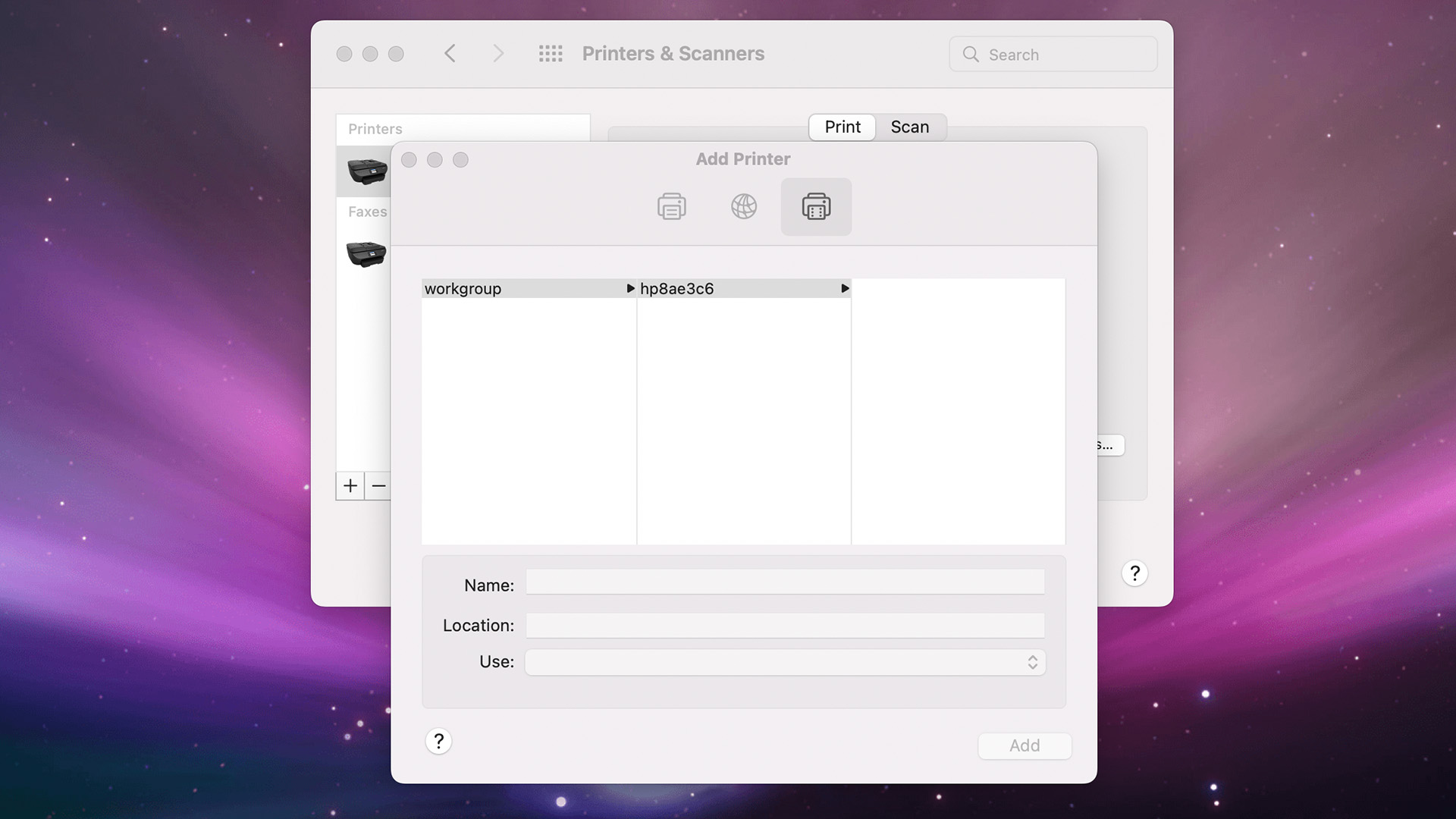 Mac Add a Printer Windows