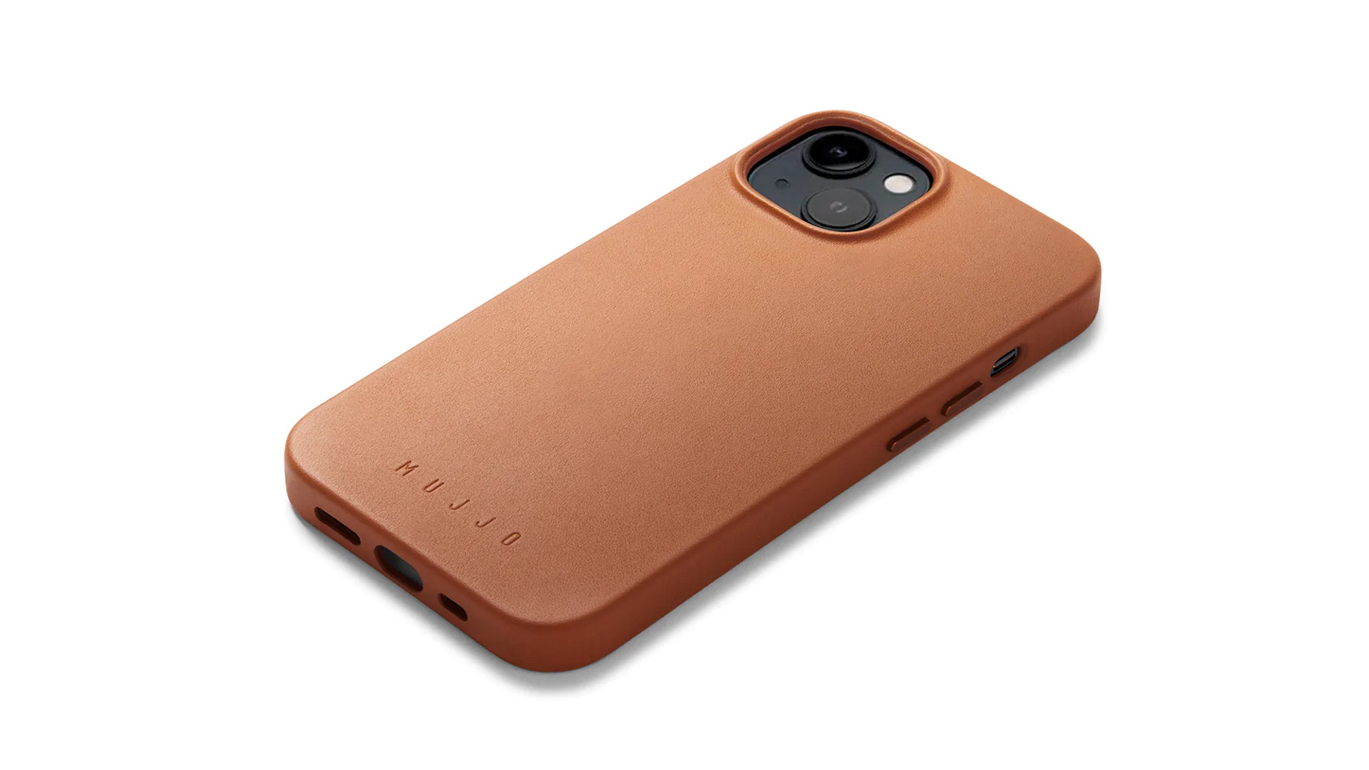 Mujjo Full Leather iPhone 14 case