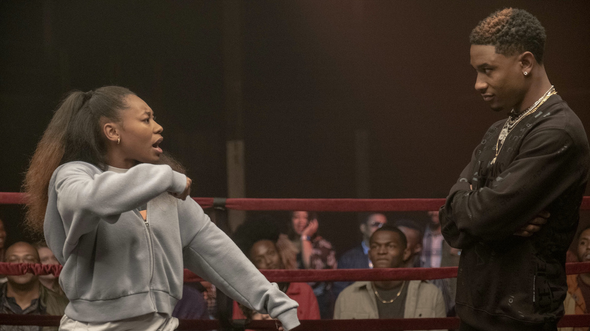 A man and woman face off in a ring in On the Come Up - best new streaming movies