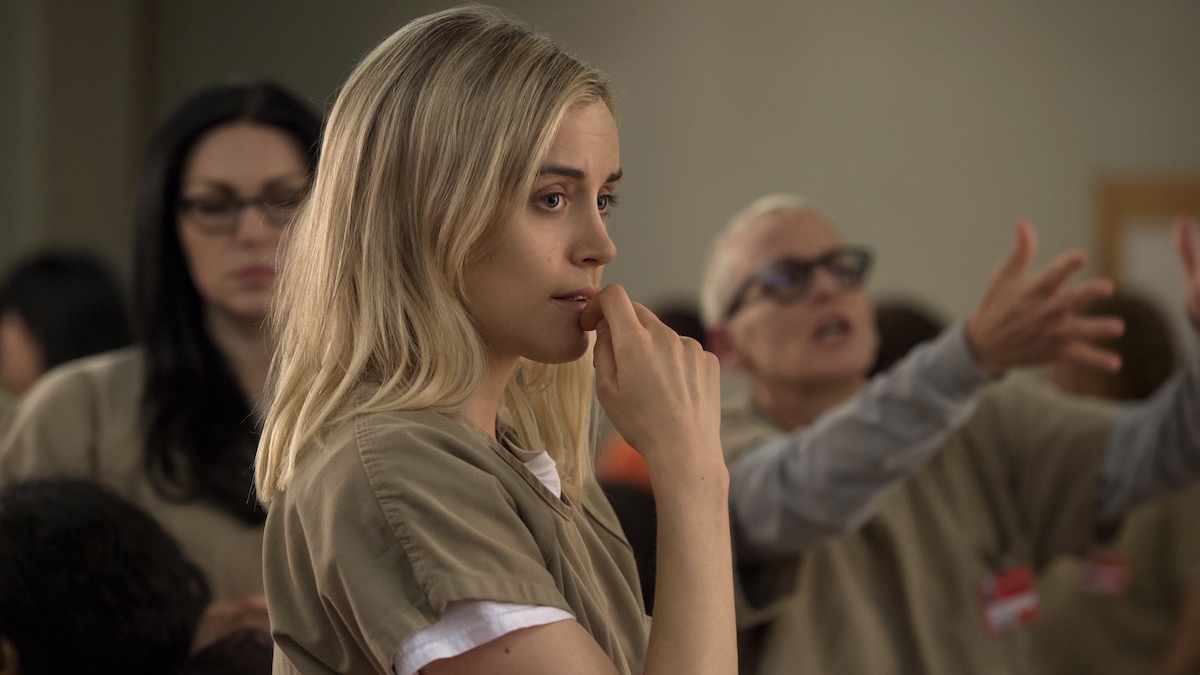 Taylor Schilling in Orange Is the New Black, the best Netflix series of all time