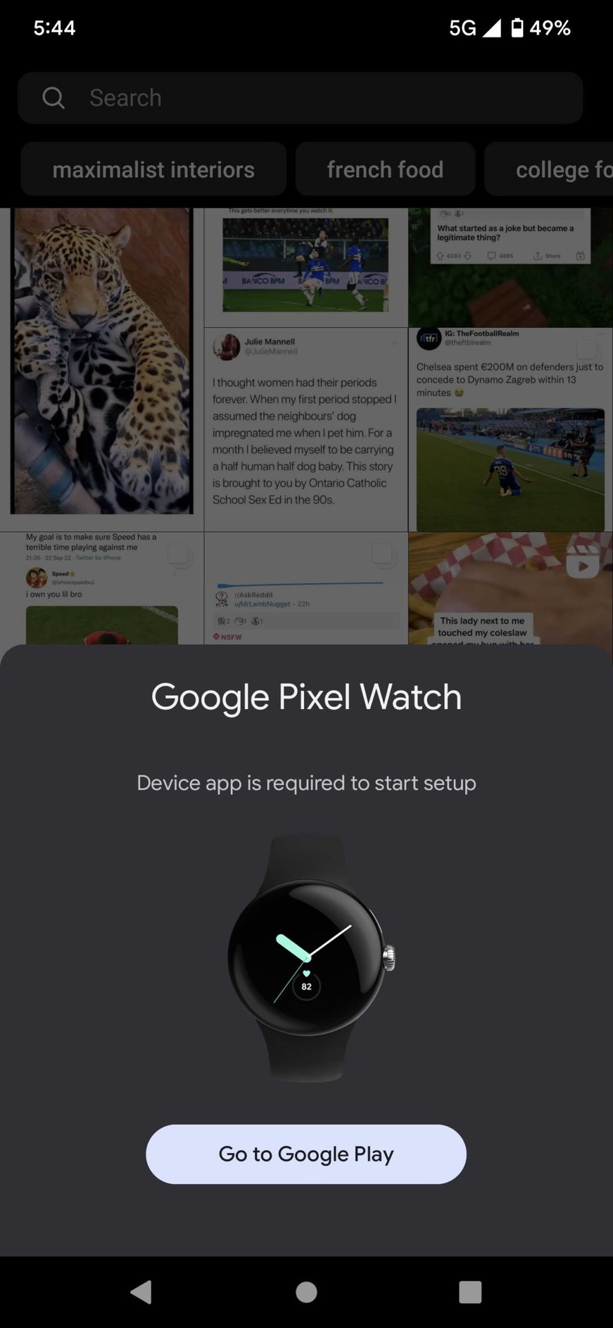 smartwatch notification