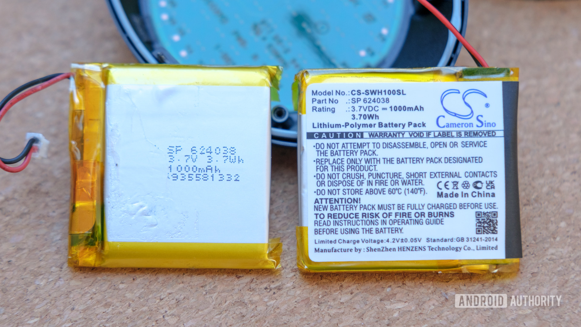 Sony WH 1000MX3 battery replacement side by side