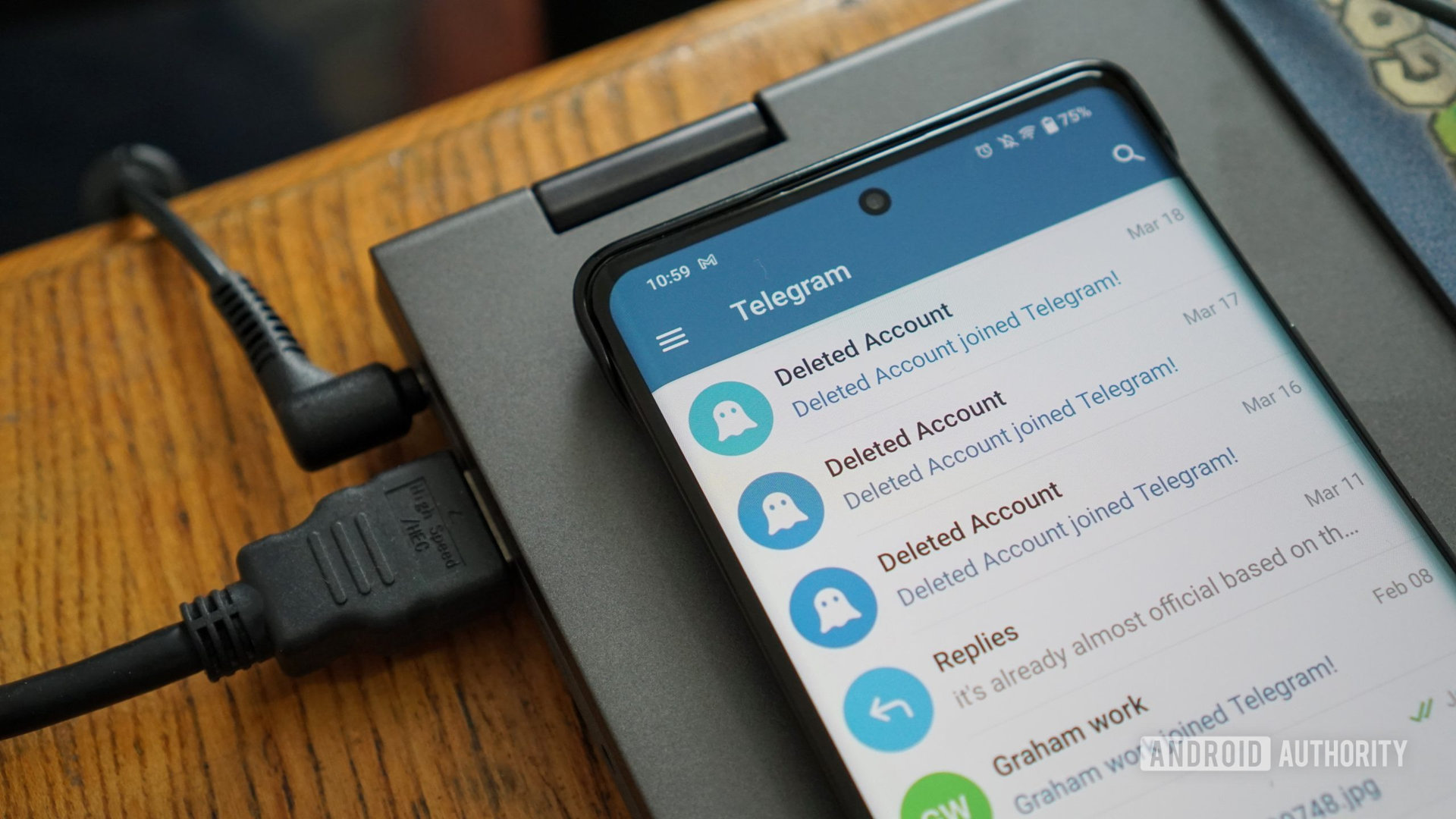 Telegram new contacts joined chats