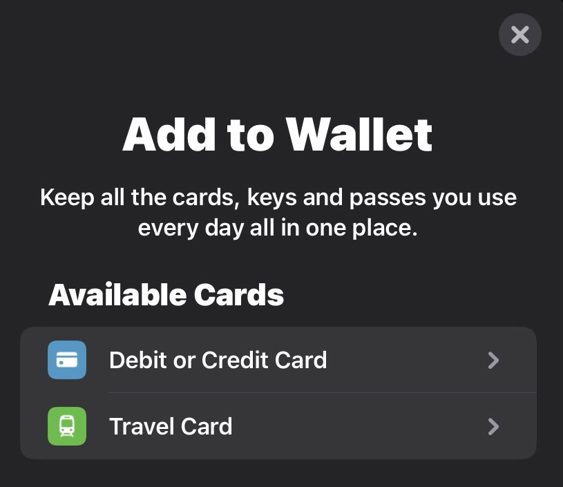 add to apple wallet