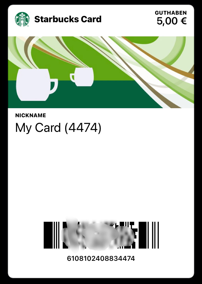 apple wallet starbucks