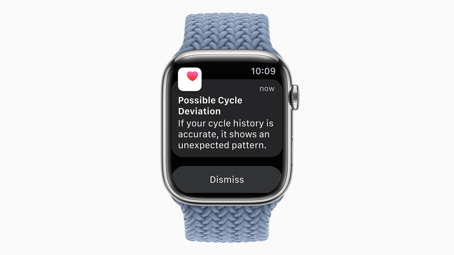 apple watch série 8 écart de cycle possible