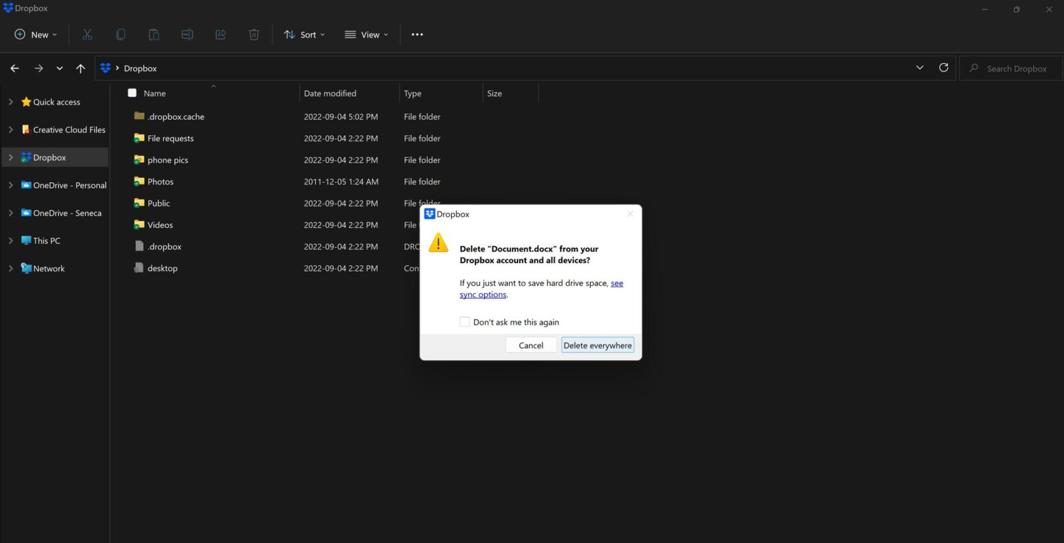How to delete files and folders from Dropbox Android Authority