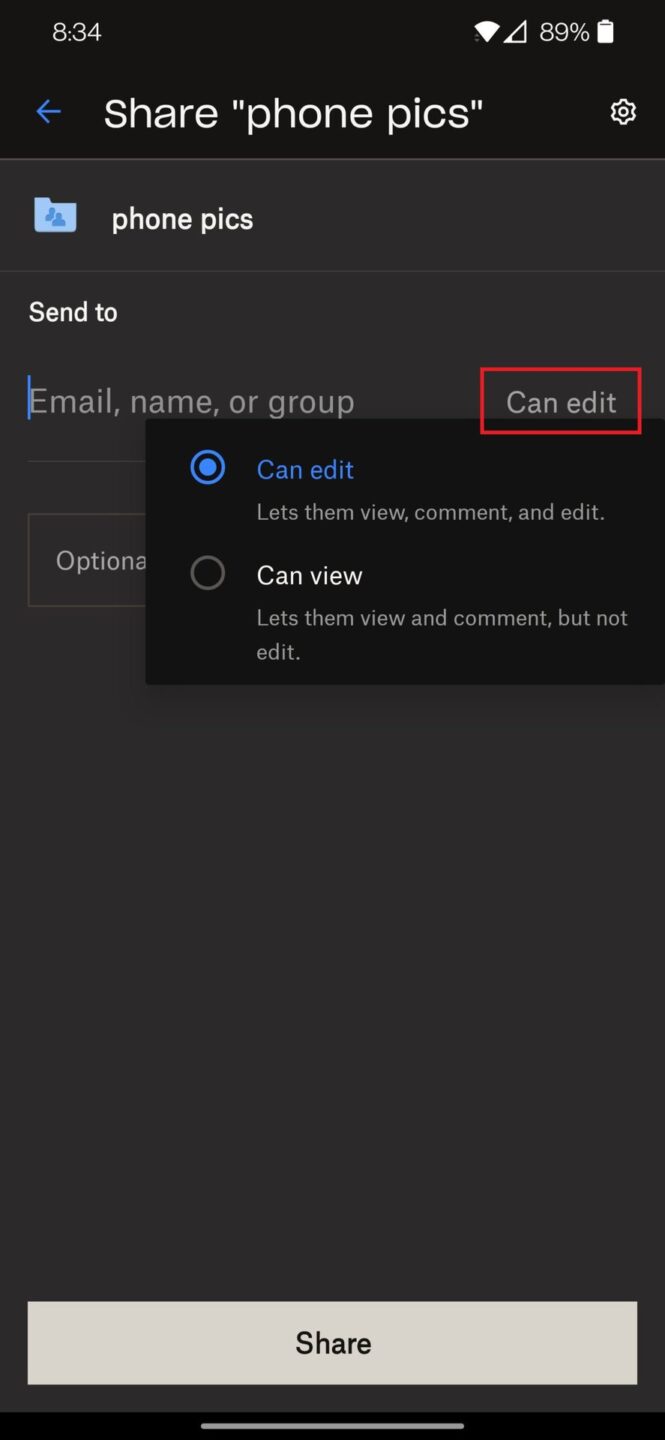 How to share a Dropbox file and folder - Android Authority