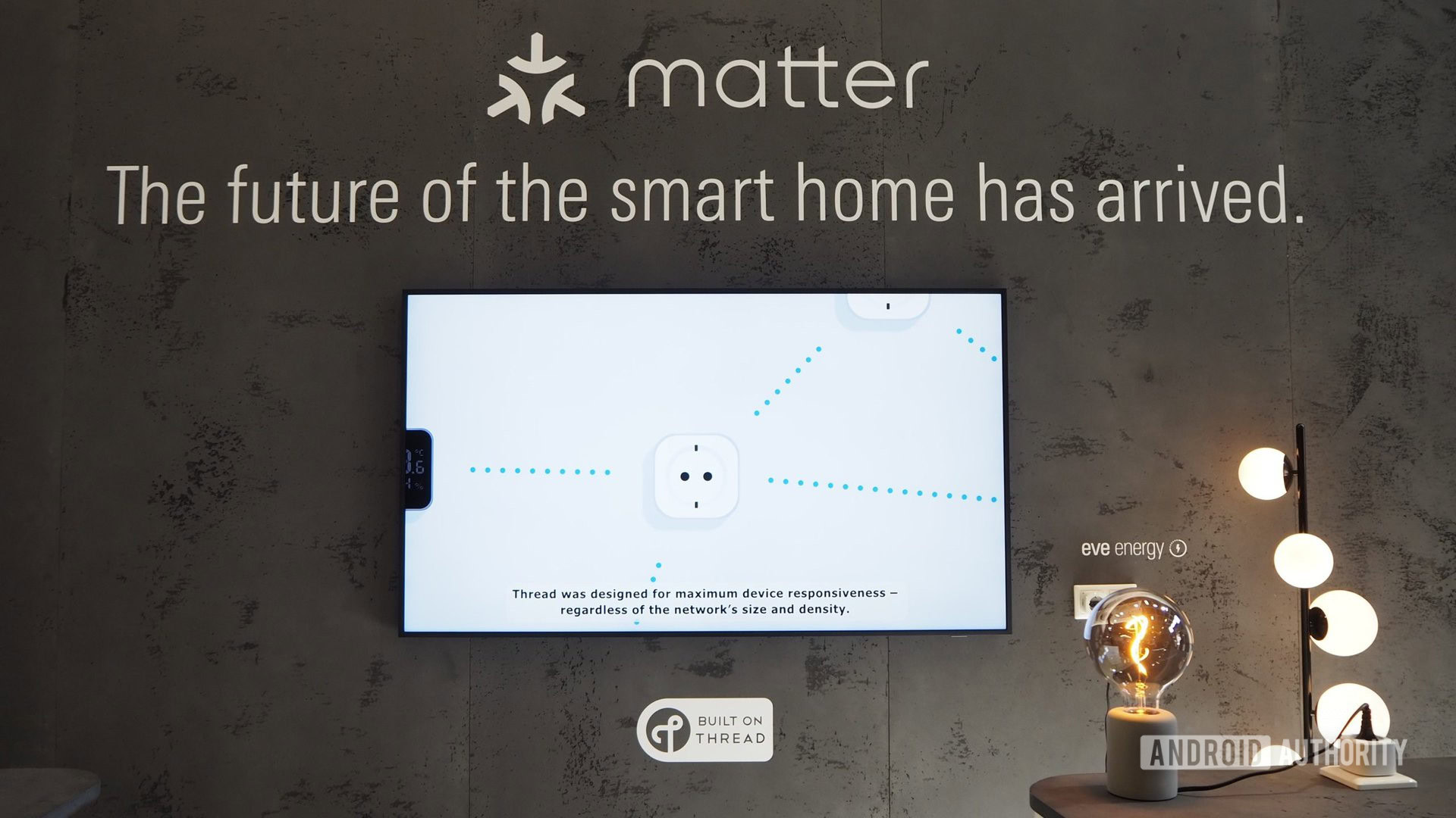 eve energy and lighbulb matter display