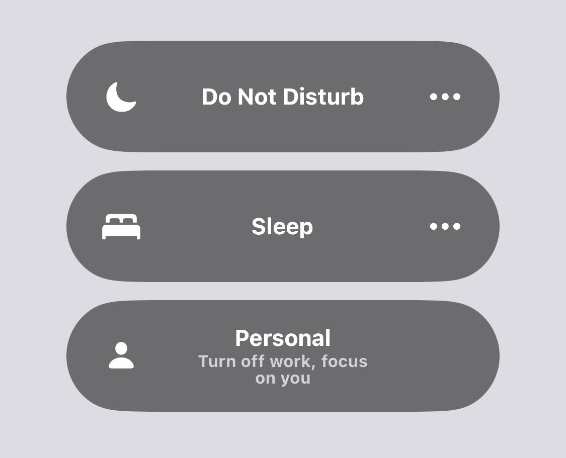 focus control center options