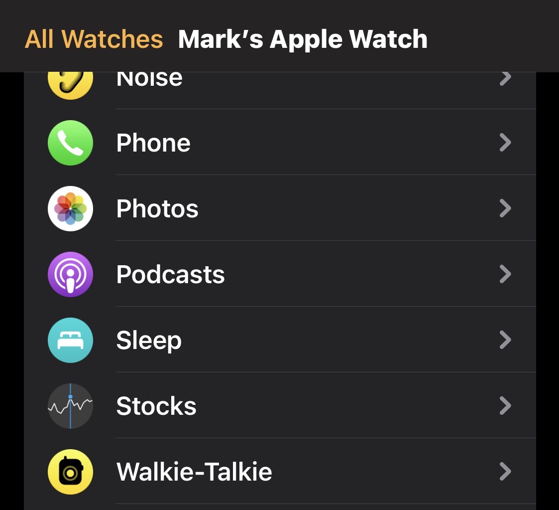 Apple Watch podcast app for iOS