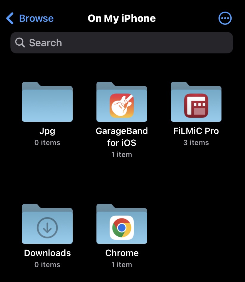 ios files app folders downloaded files
