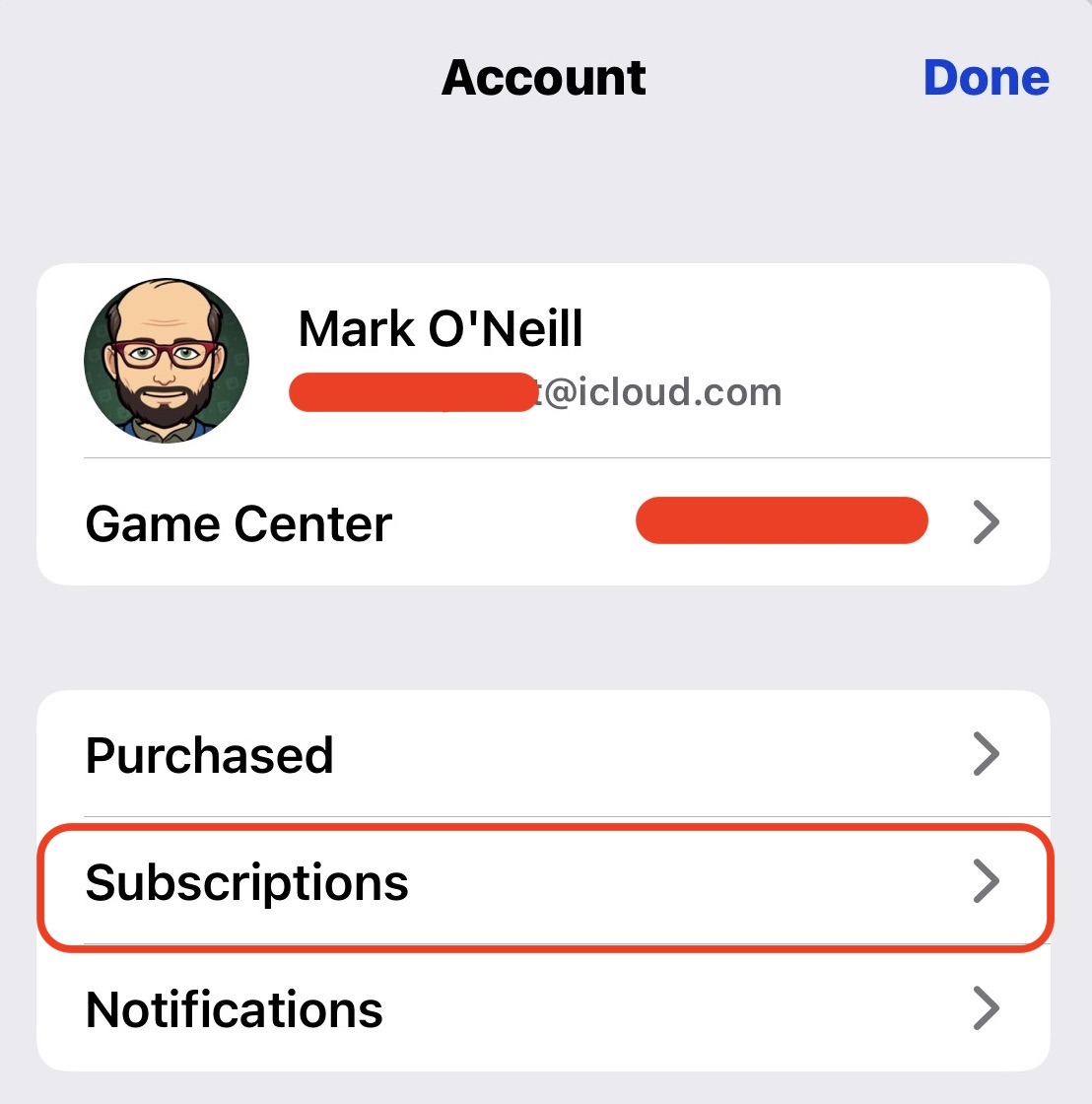 ios subscriptions link