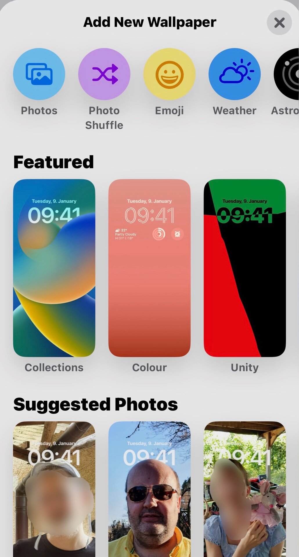 ios16 wallpaper options