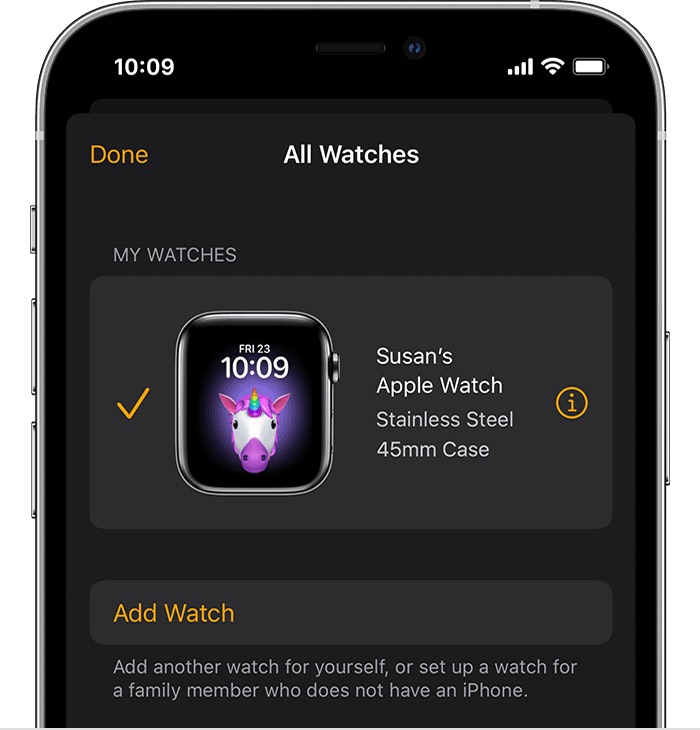iphone watch app