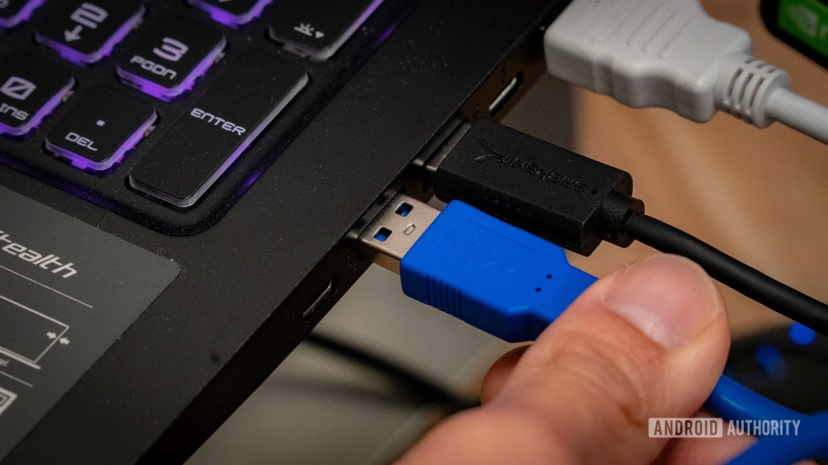 usb into streaming computer