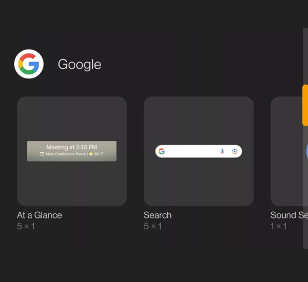 android 12 widgets google