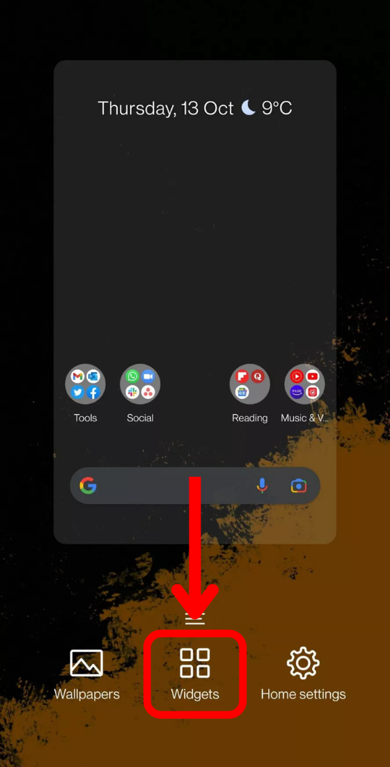 android 12 home screen widgets