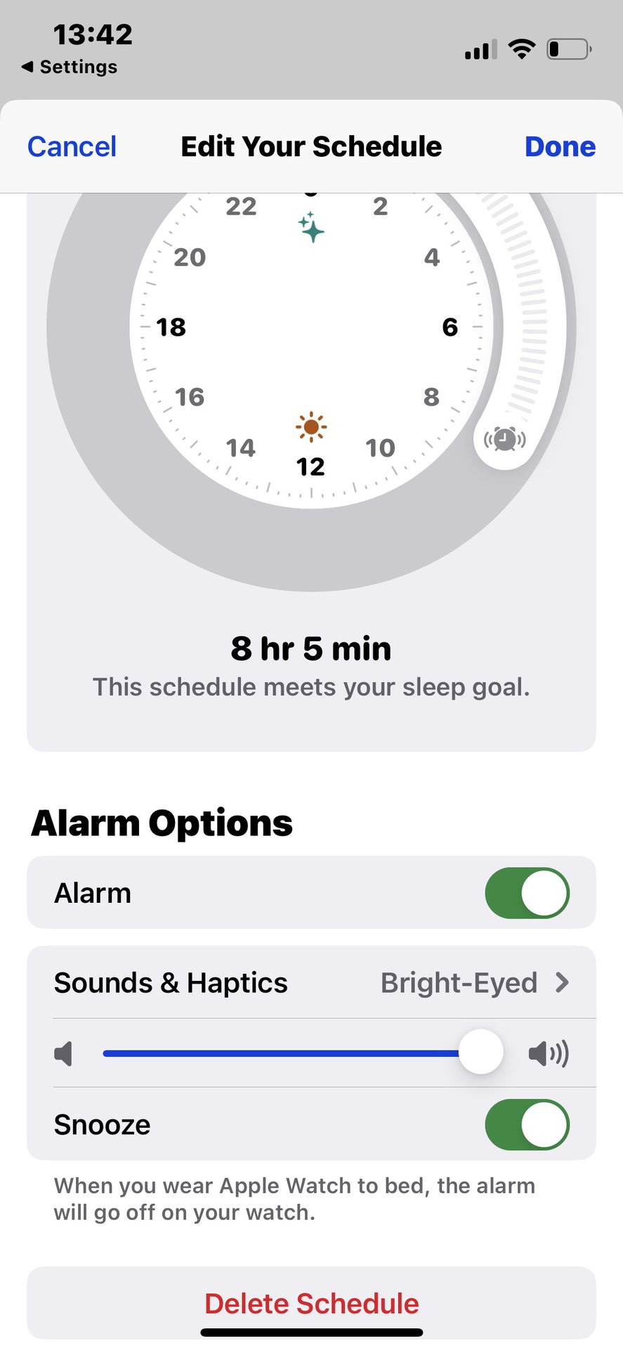 5 iphone sleep schedule