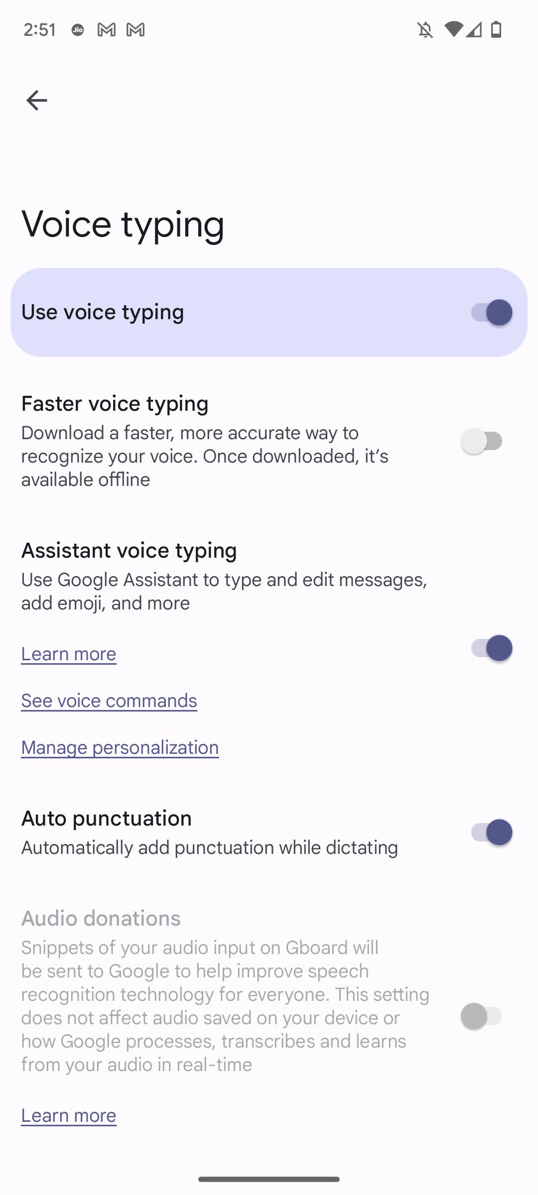 Activate ASsistant voice typing 3