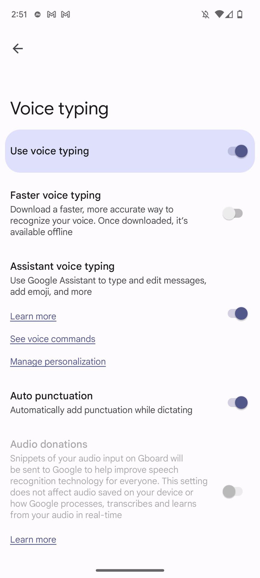 Activate ASsistant voice typing 3