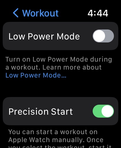 Apple Watch Ultra Enable Precision Start