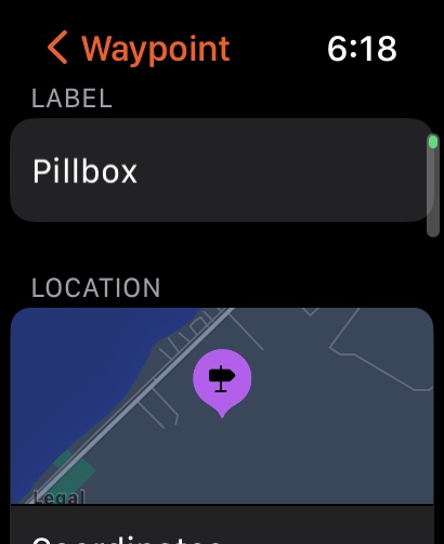 Apple Watch Ultra Waypoint Pillbox