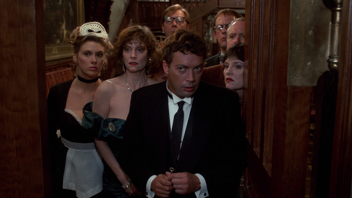 Characters gathered together in Clue