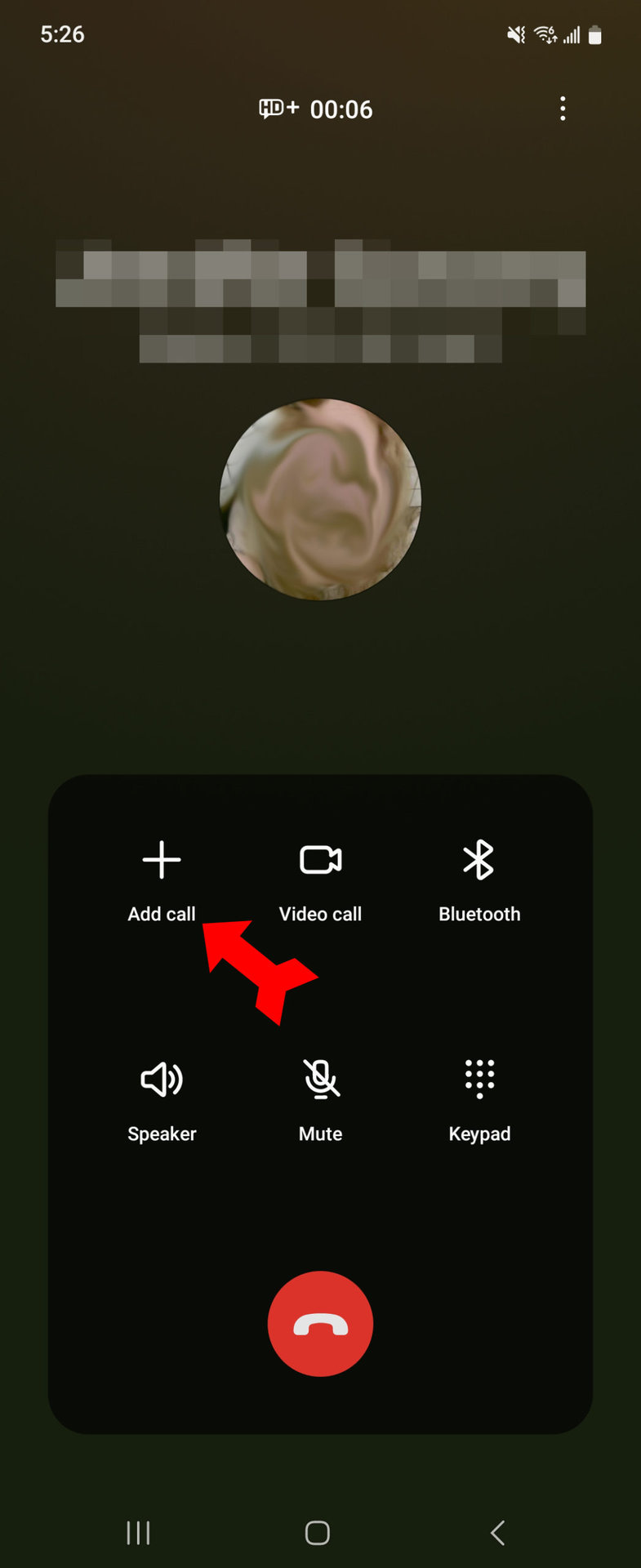 Conference Call Add Call Button