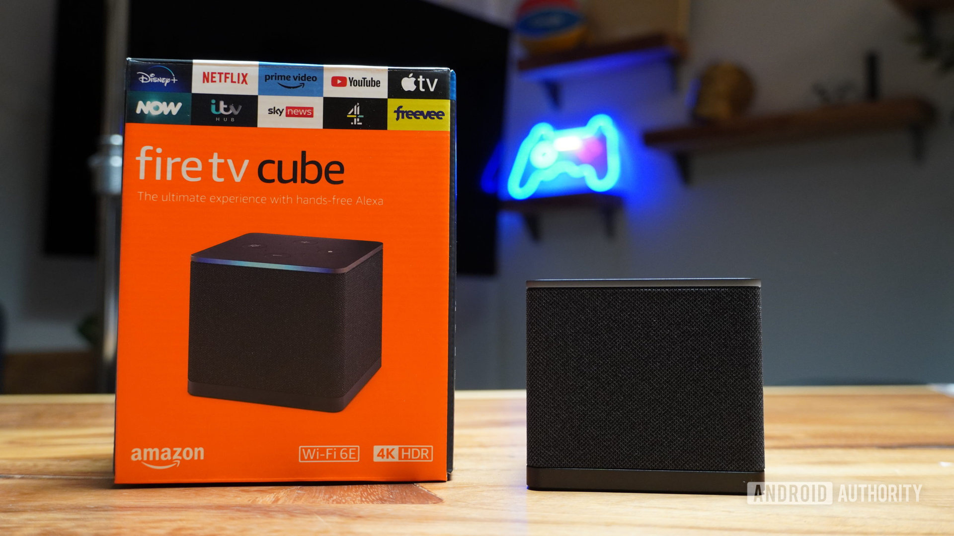 Amazon Fire TV Cube (3rd gen) with box