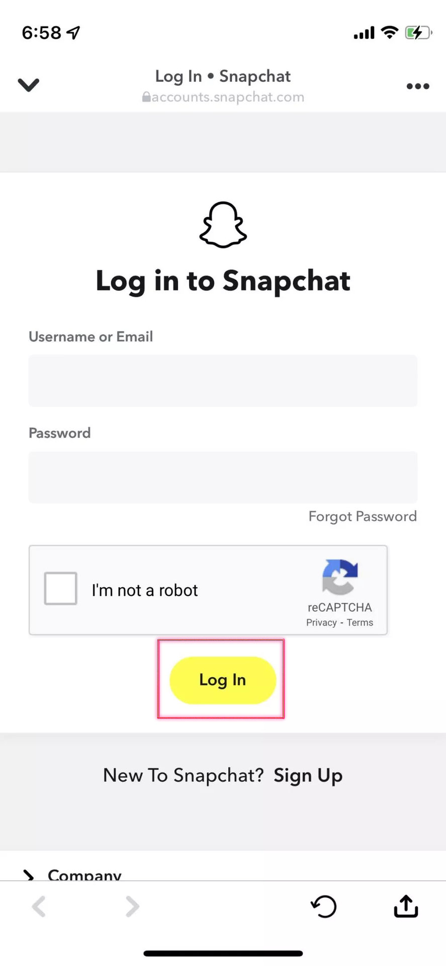 Delete Snapchat Account iOS 3
