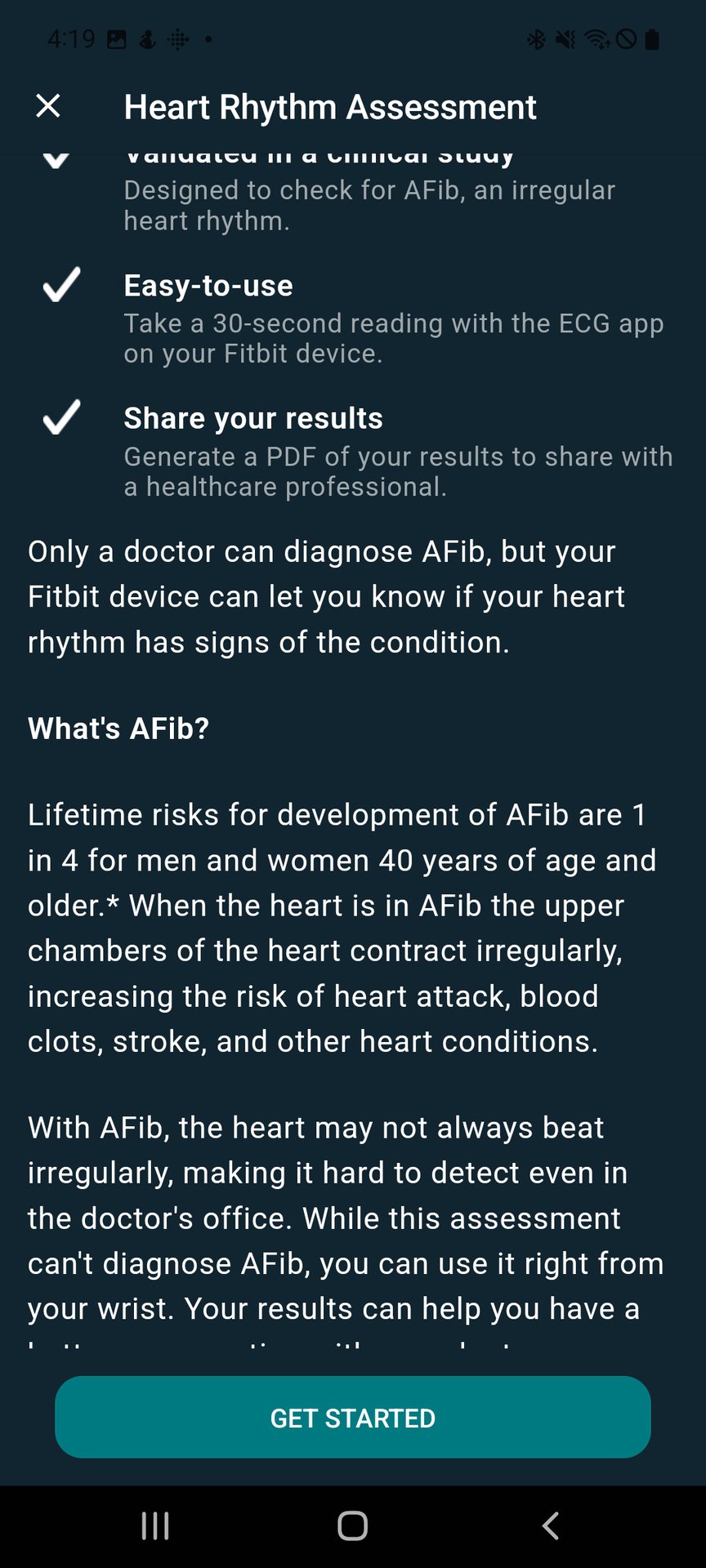 Fitbit App Whats AFib