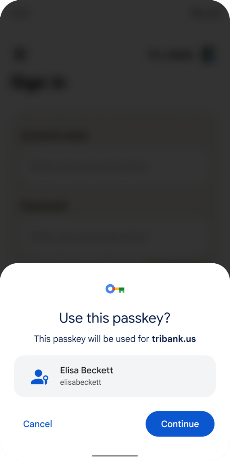 Google Passkey 3