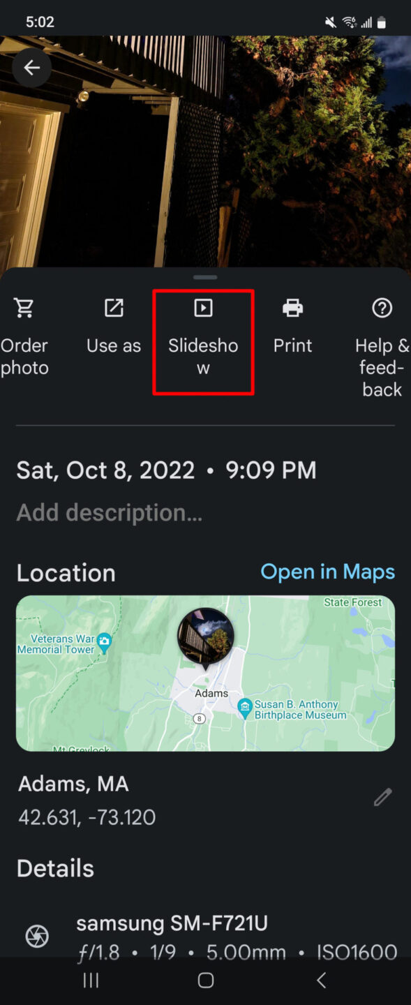 How to make a slideshow with Google Photos Android Authority