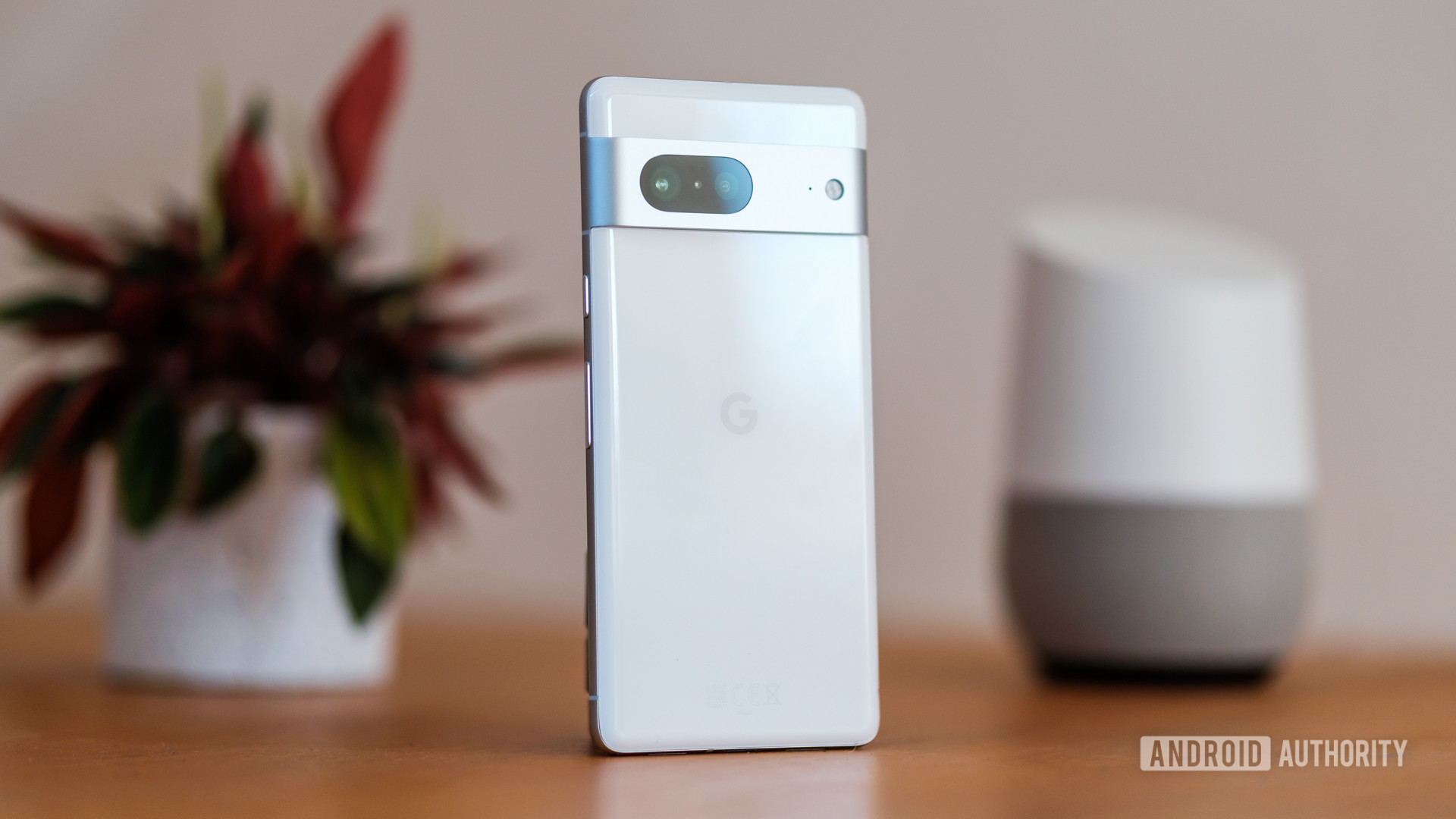 Google Pixel 7 white back angled