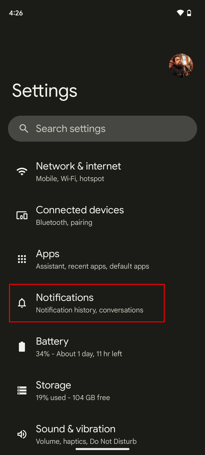 How to access the Do Not Disturbsettings on Pixel 1