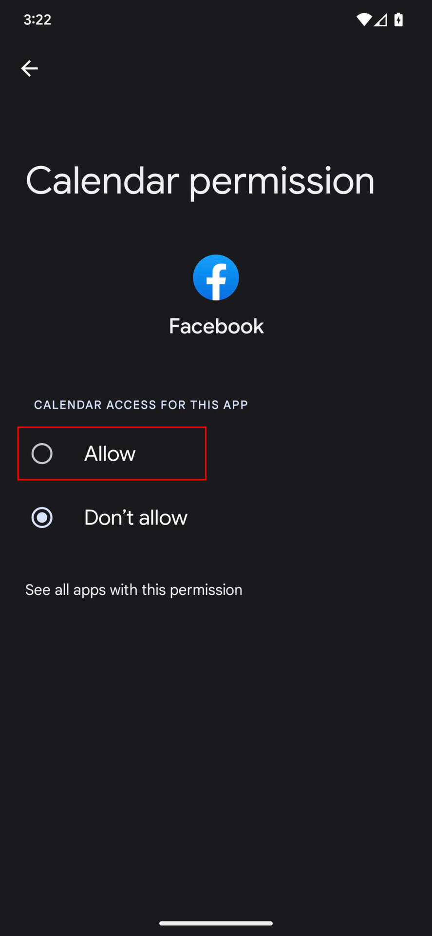 How to allow Facebook permissions on Android 6