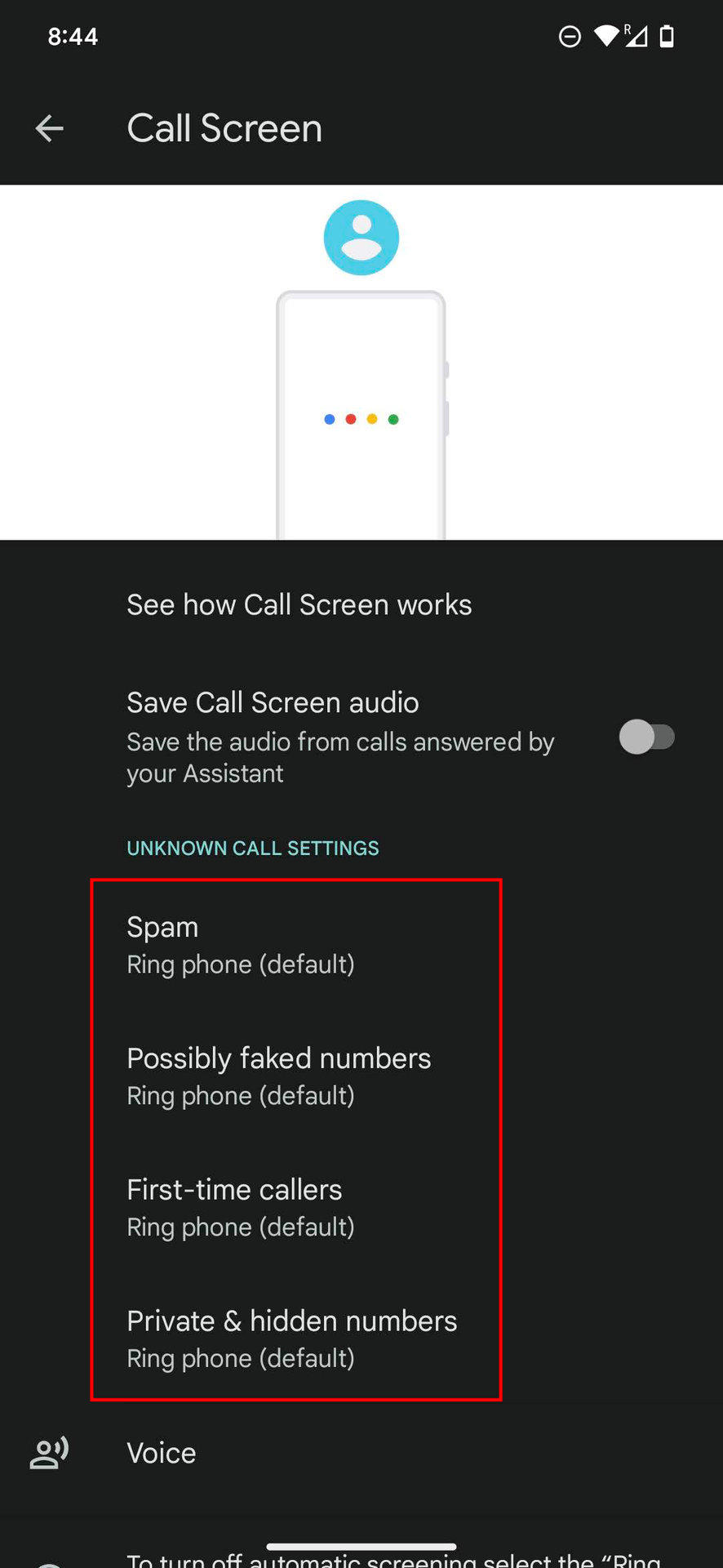 How to automatically screen calls on a Google Pixel 5