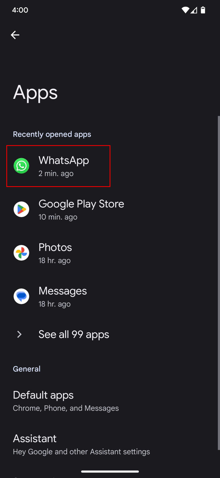How to change WhatsApp app permissions 2