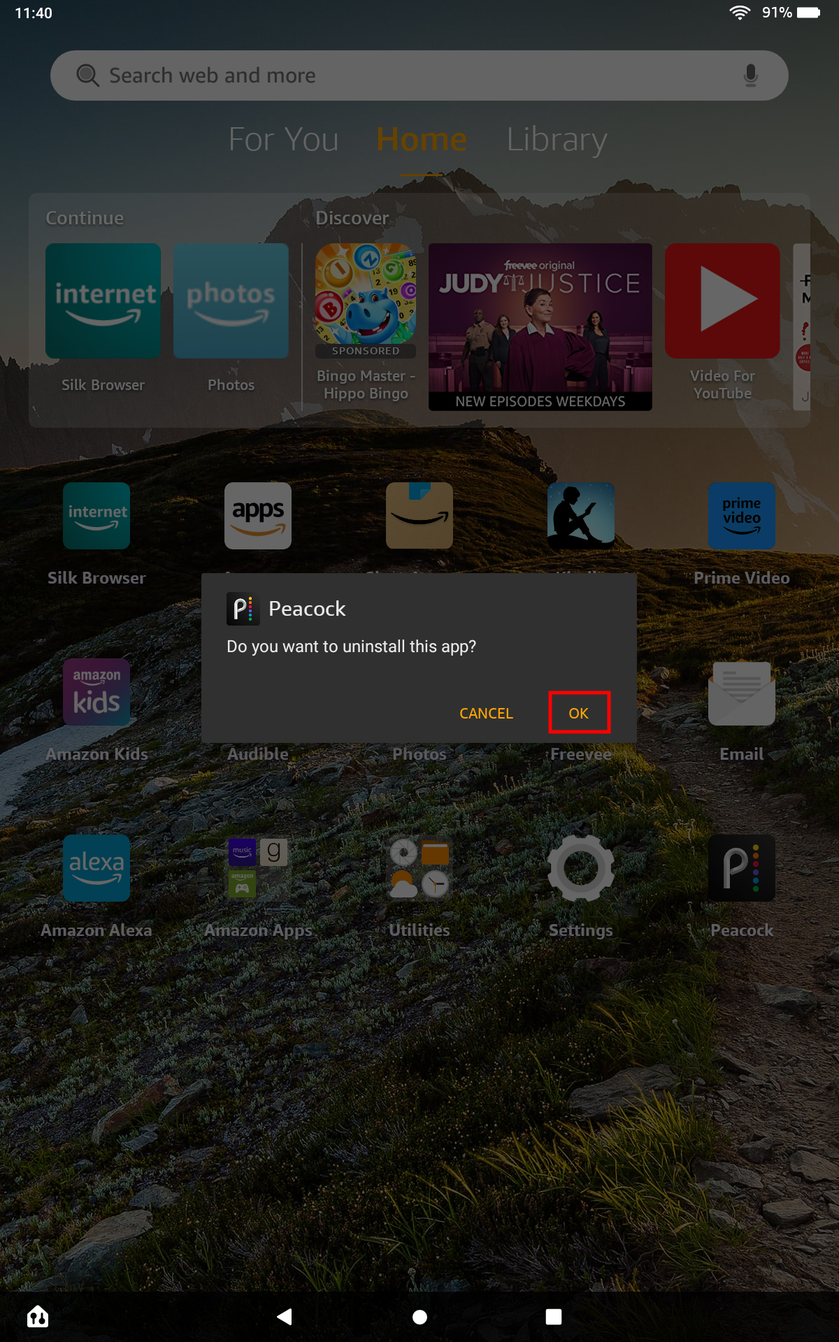 How to delete apps on Amazon Fire tablets 3