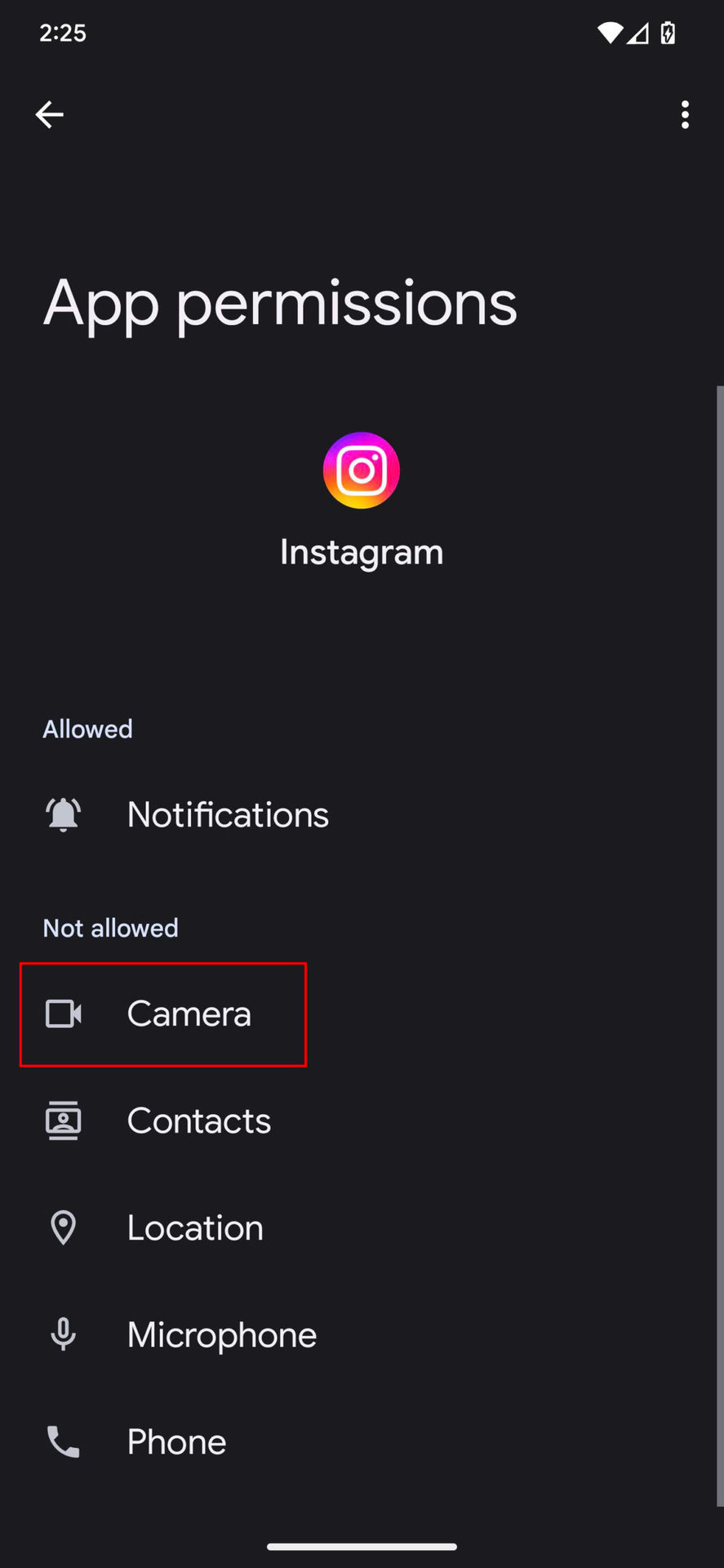How to enable Instagram permissions 4