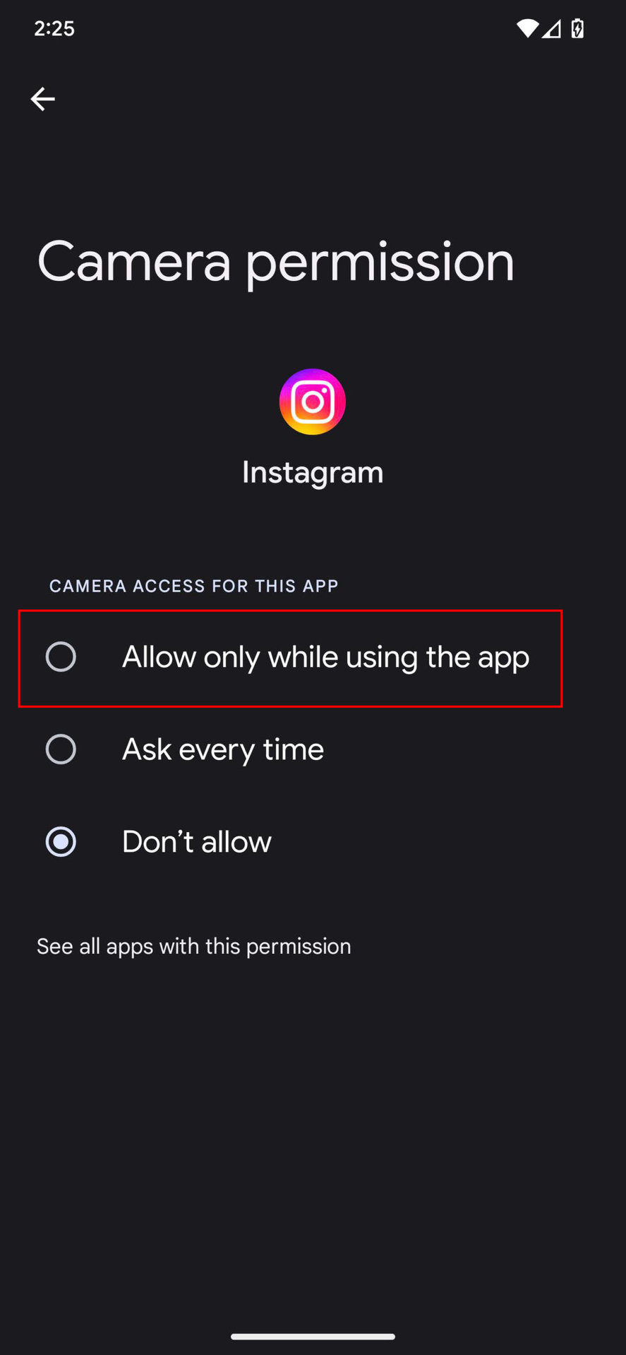 How to enable Instagram permissions 5