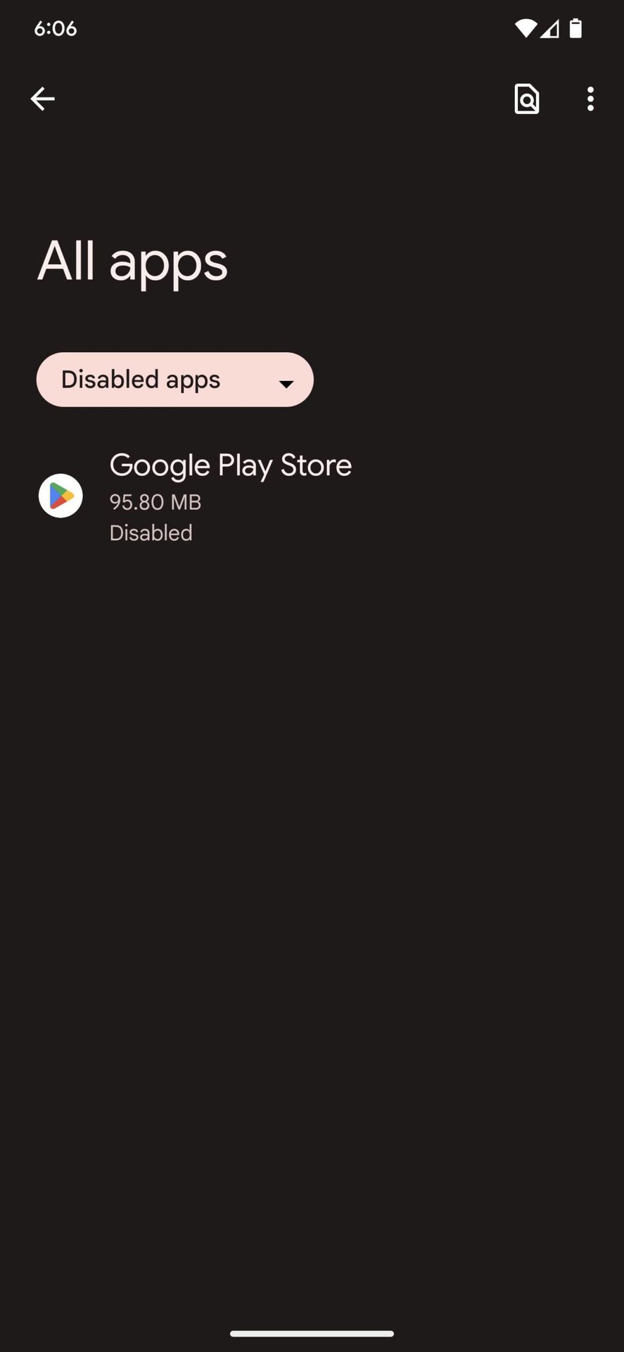 How to find disabled apps on Android 13 4