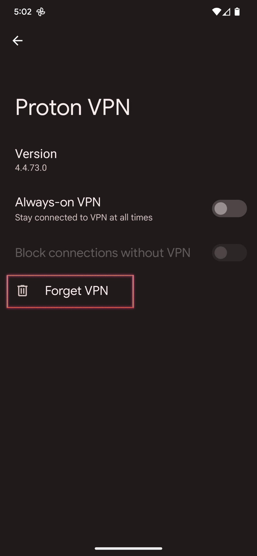 How to remove VPN on Android 13 4