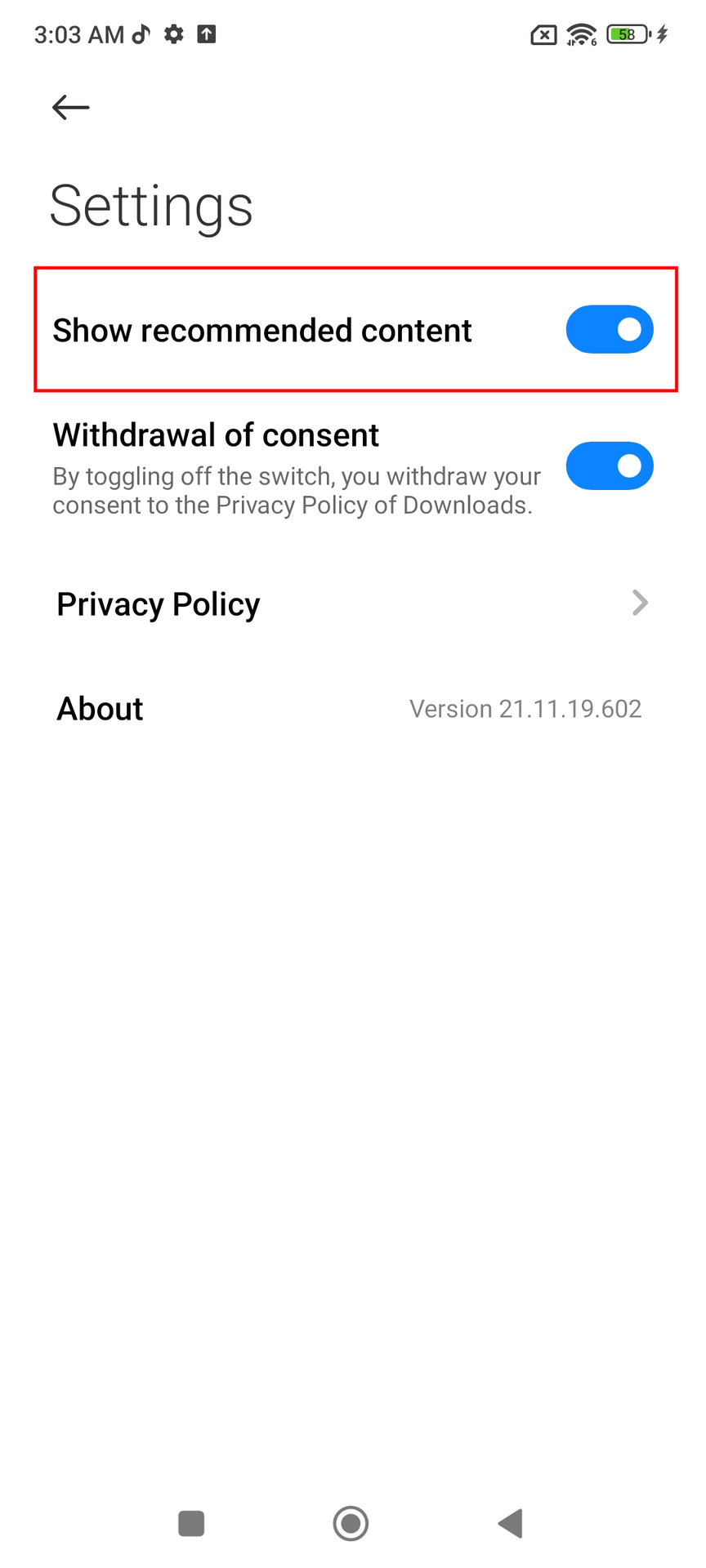 How to remove ads on Xiaomi Downloads 3